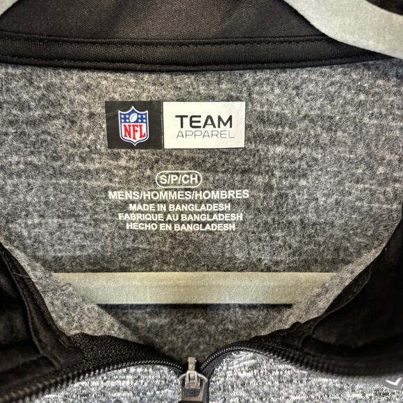 NFL New Orleans Saints Pullover Mens Small Team Apparel 1/4 Zip Heathered Pocket - Picture 5 of 10